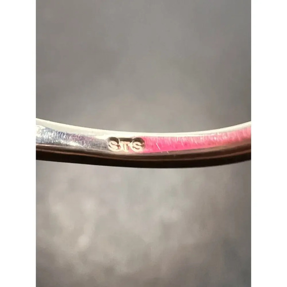 Trillium cut blue topaz bypass ring in rhodium over sterling silver size 9 - Picture 7 of 10